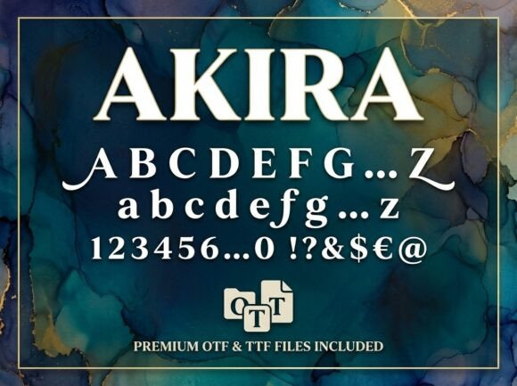 Akira: A Bold Display Font for Creative Projects