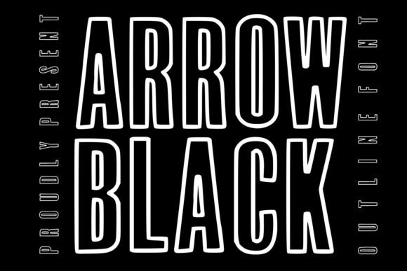 Arrow Black Font for Creative Makers
