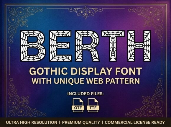 Berth Font for Creative Design