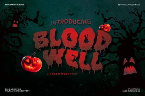 Blood Well Font for Halloween Campaigns