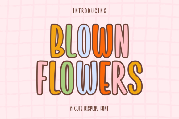 Blown Flowers Font for Creative Makers