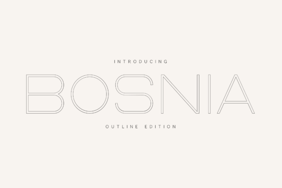 Bosnia Font for Editorial Design