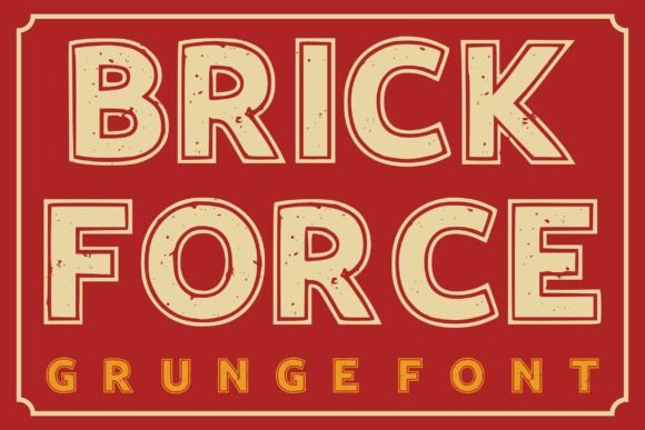 Brick Force Font for Bold Branding