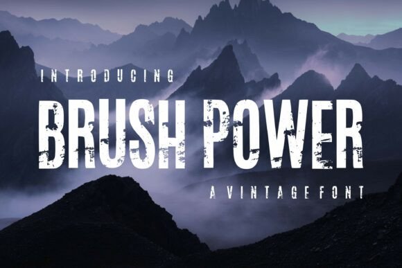 Brush Power Font for Bold Web Design