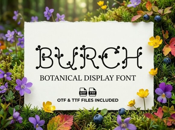Burch Font: Whimsical Type for Editorial Design