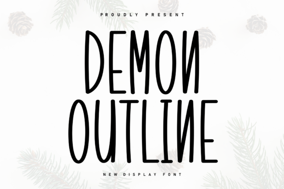 Demon Outline Font