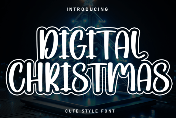 Digital Christmas Font for Festive Campaigns