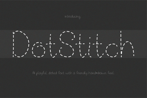 Dotstitch: A Delightful Display Font