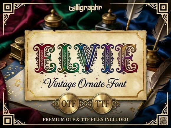 Elvie: A Bold Display Font for Web Design