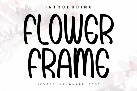 Flower Frame Font for Creative Projects