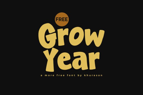 Grow Year Font for Creative Design