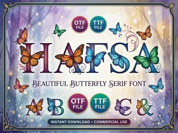 Hafsa: A Display Font for Dreamy Campaigns