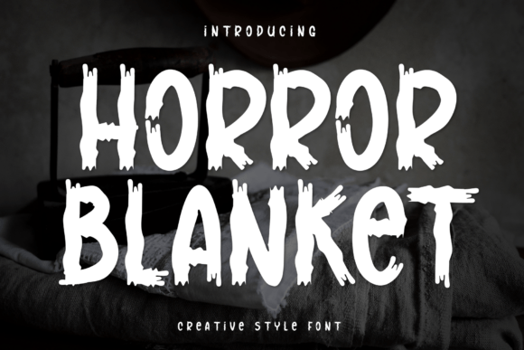 Horror Blanket Font for Creative Design
