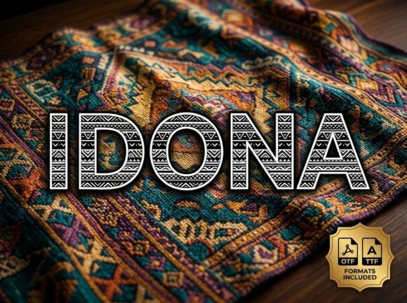 Idona: A Bold Display Font for Editorial Design