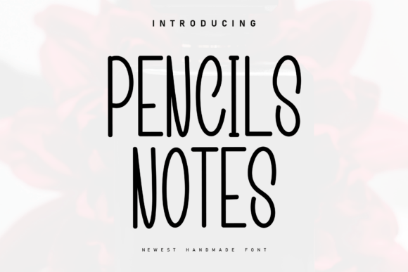 Pencils Notes Font for Creative Projects