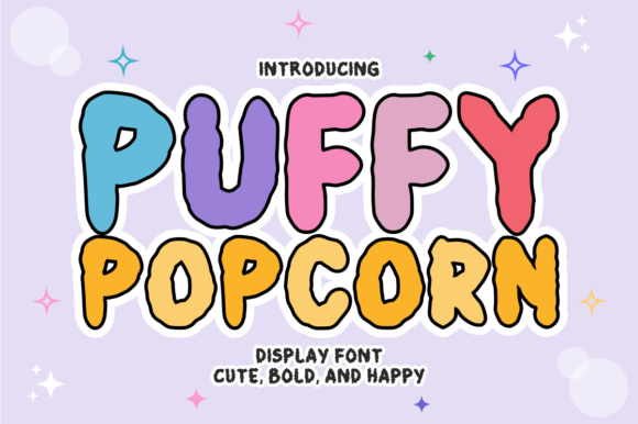 Puffy Popcorn Font for Creative Projects