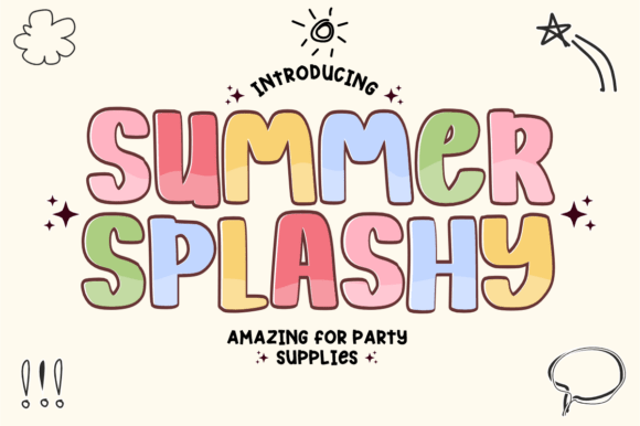Summer Splashy Font