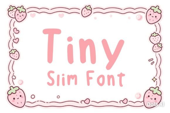Tiny Slim Font for Creative Makers