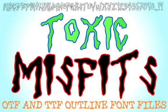 Toxic Misfits Font for Bold Web Design