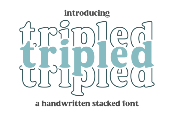 Tripled: A Display Font for Bold Web Design
