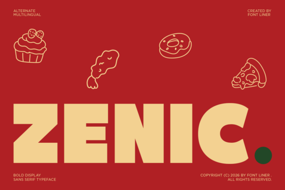 Zenic: A Bold Display Font for Creative Makers